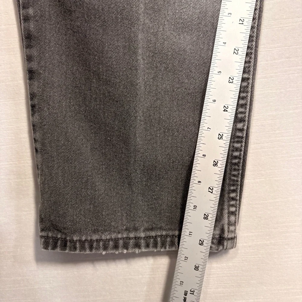 Levis 550 Jeans‎ Mens 34x32 Black Denim Relaxed Fit Y2K Baggy Grunge Stained